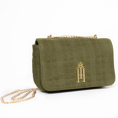 Olive Green Soft Leather Handbag